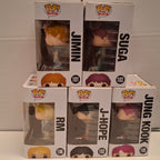 LOT Funko Pop BTS - Jimin #101, J-Hope #102, Suga #103, Jung Kook #105, RM #106 Funko