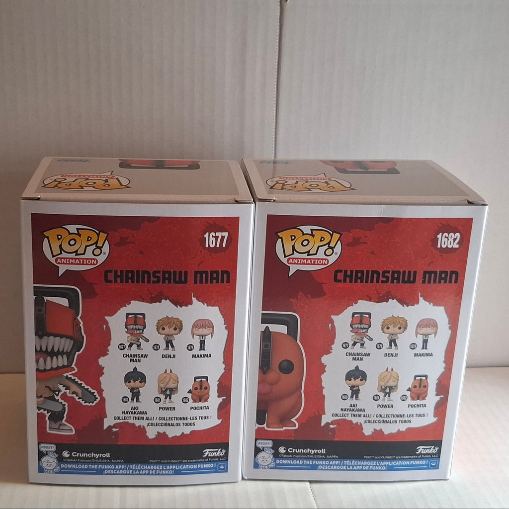 Lot Funko Pop Chainsaw Man - #1677 et #1682