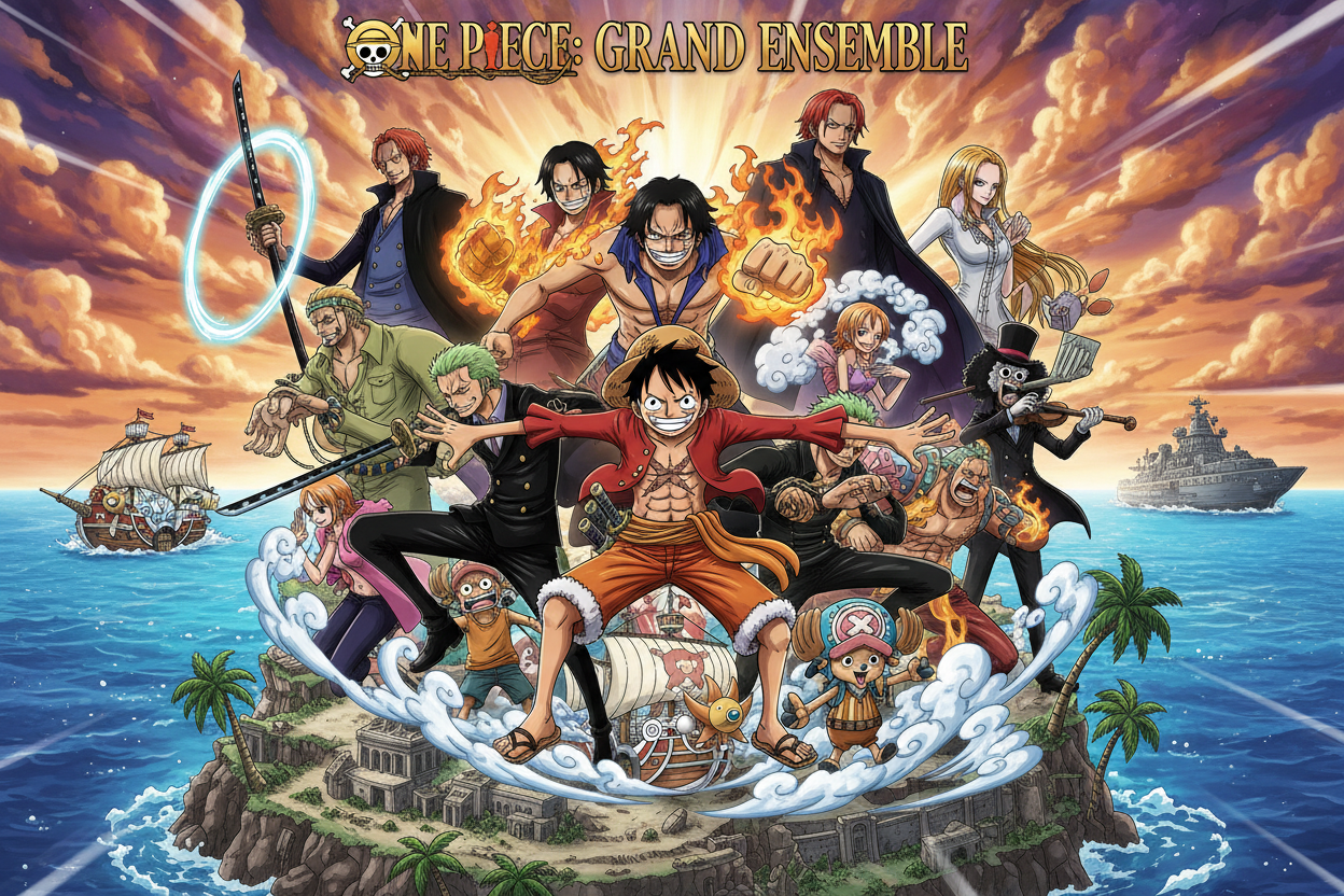 l equipage des chapeaux paille avec d autre personnage